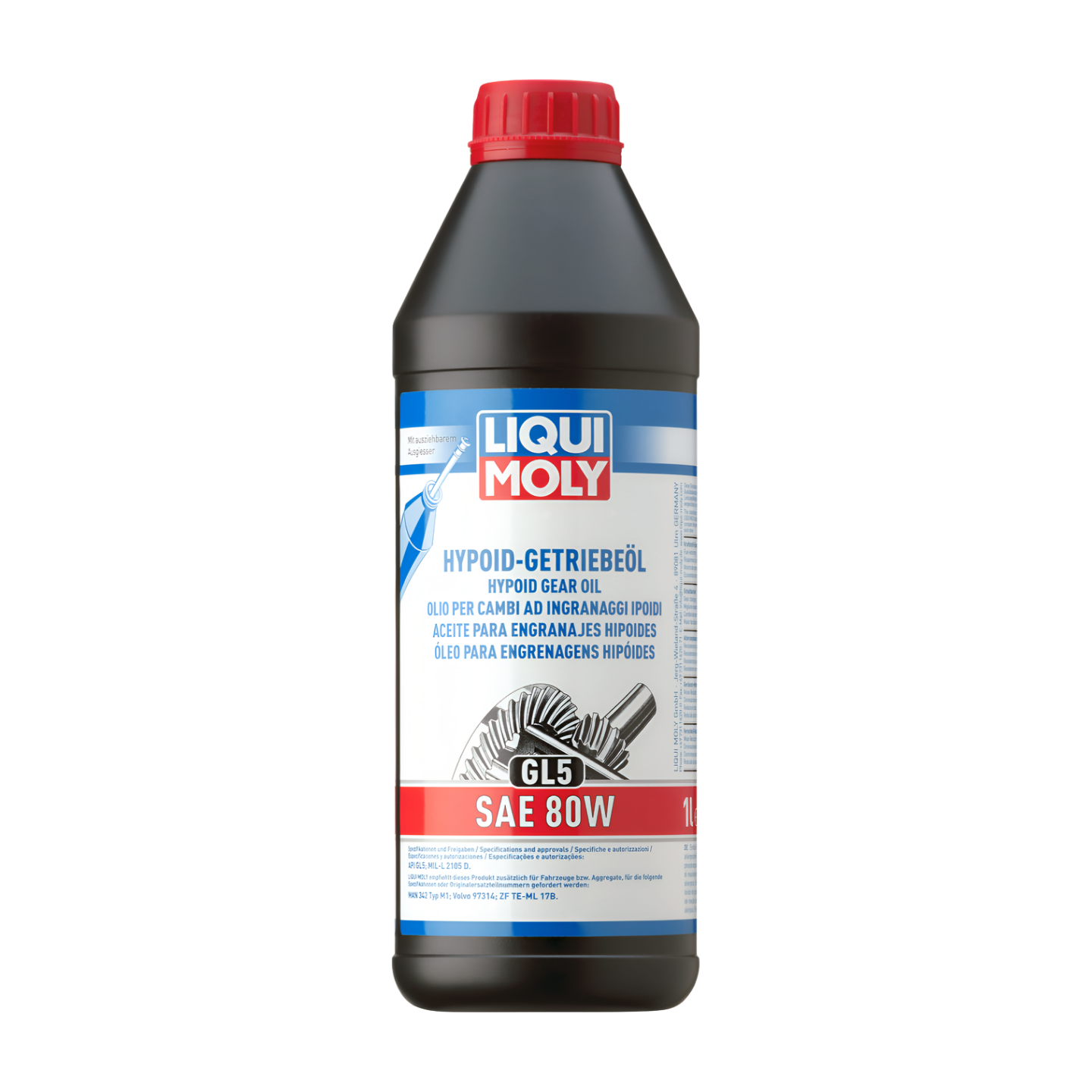 1L ACEITE PARA ENGRANAJES HYPOIDES GL5 80W | Hypoid Gear Oil (GL5) SAE 80W | 1025 |
