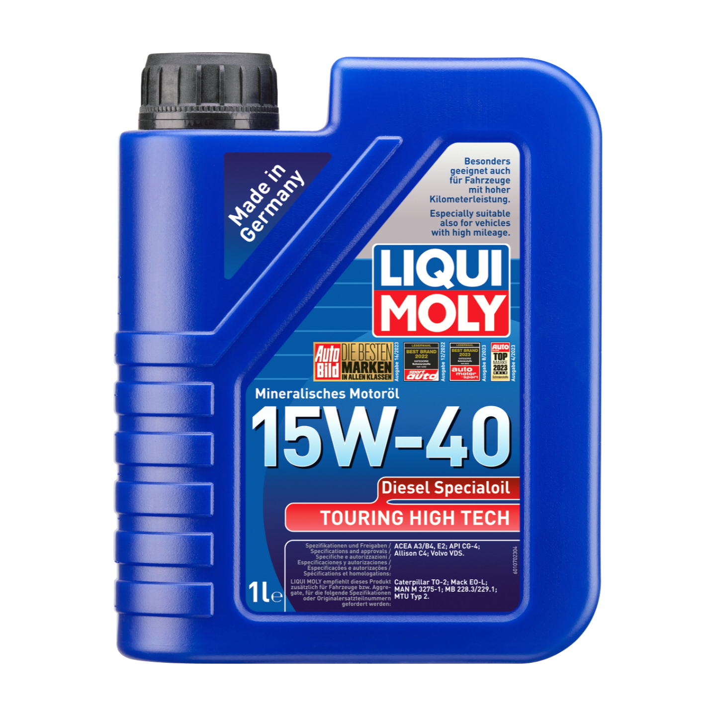1L TOURING HIGH TECH DIESEL 15W-40 | Touring High Tech Diesel Specialoil 15W-40 | 1070 |
