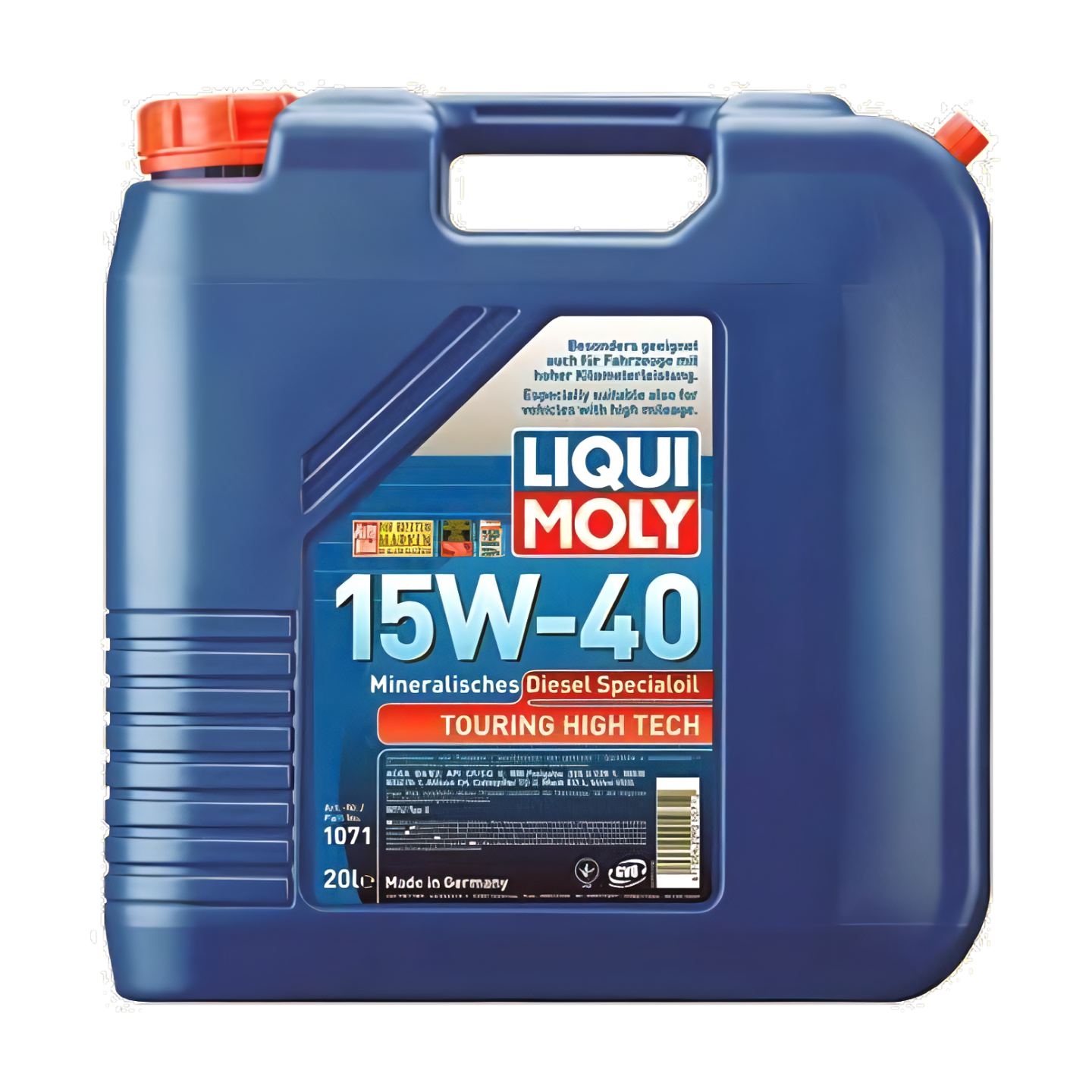 20L TOURING HIGH TECH DIESEL 15W-40 | Touring High Tech Diesel Specialoil 15W-40 |