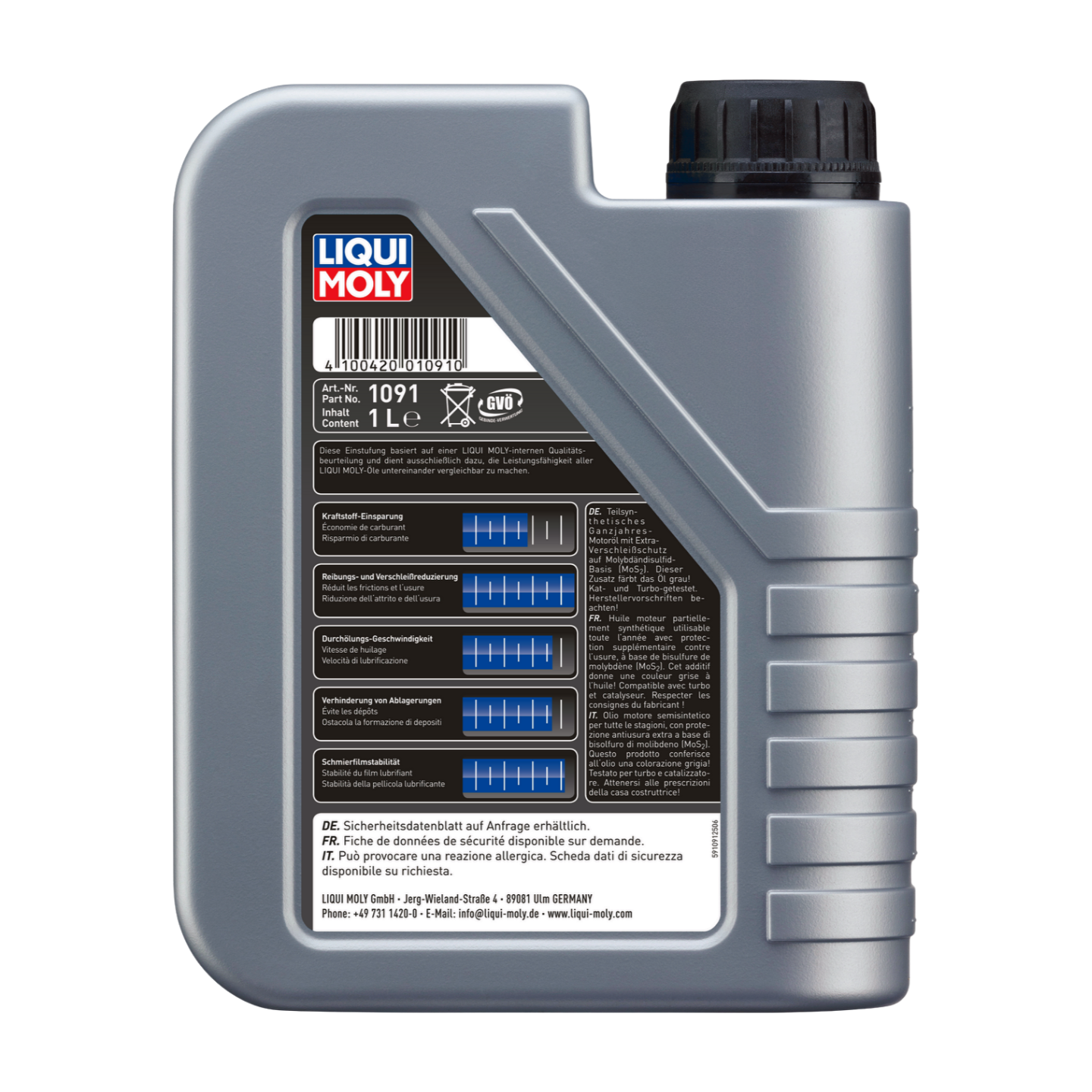 1L MoS2 LEICHTLAUF 10W-40 | MoS2 Leichtlauf 10W-40 | 2626 |