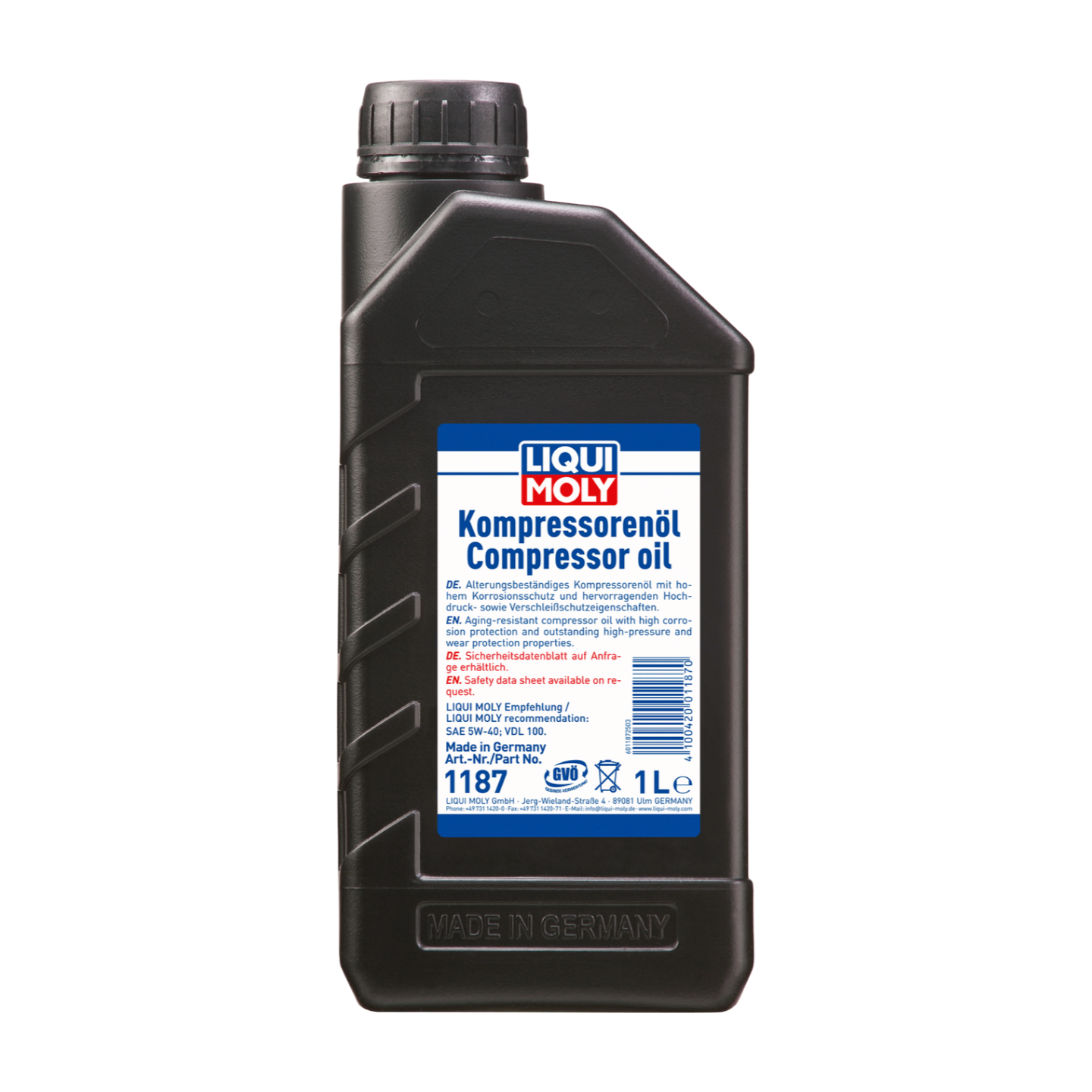 1L ACEITE P/COMPRESOR | Compressor Oil | 1187 |