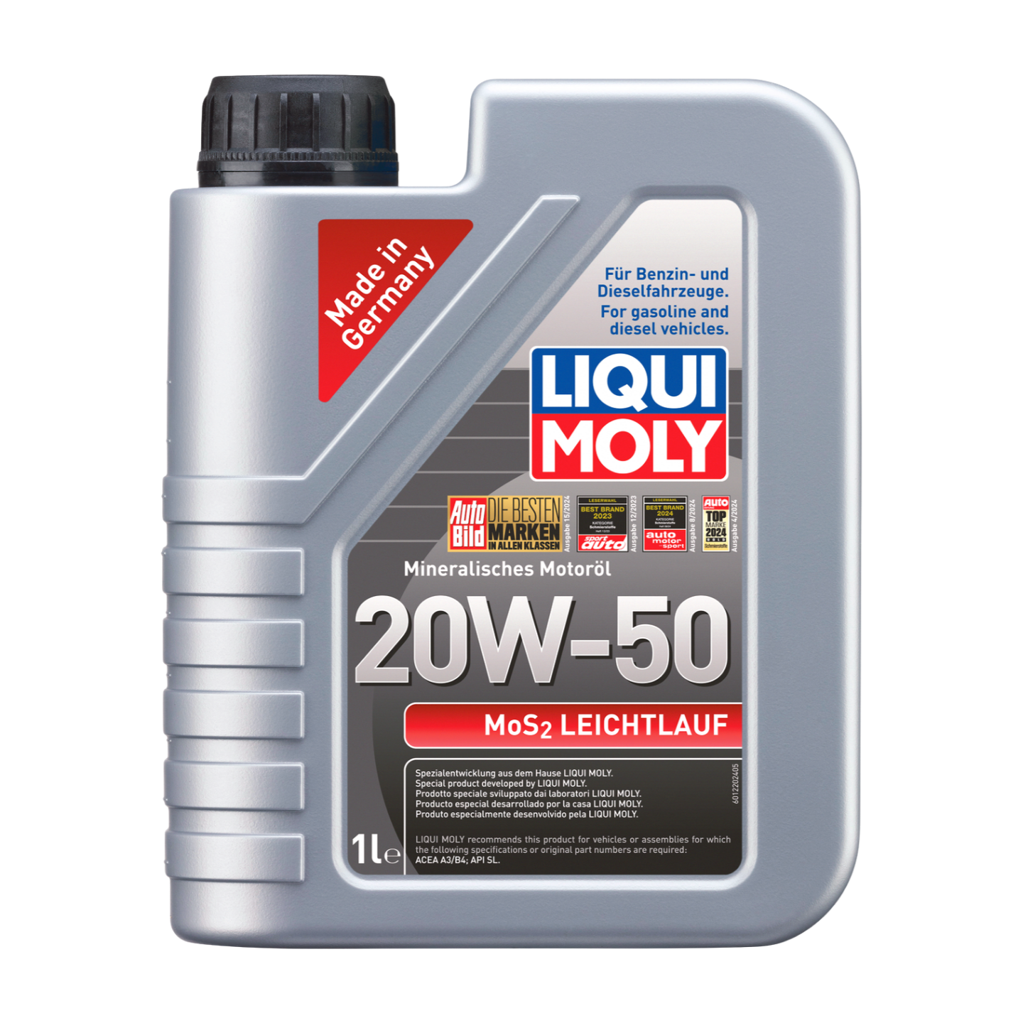 1L Mo2 LEICHTLAUF 20W-50 | MoS2 Leichtlauf 20W-50 | 1220 |