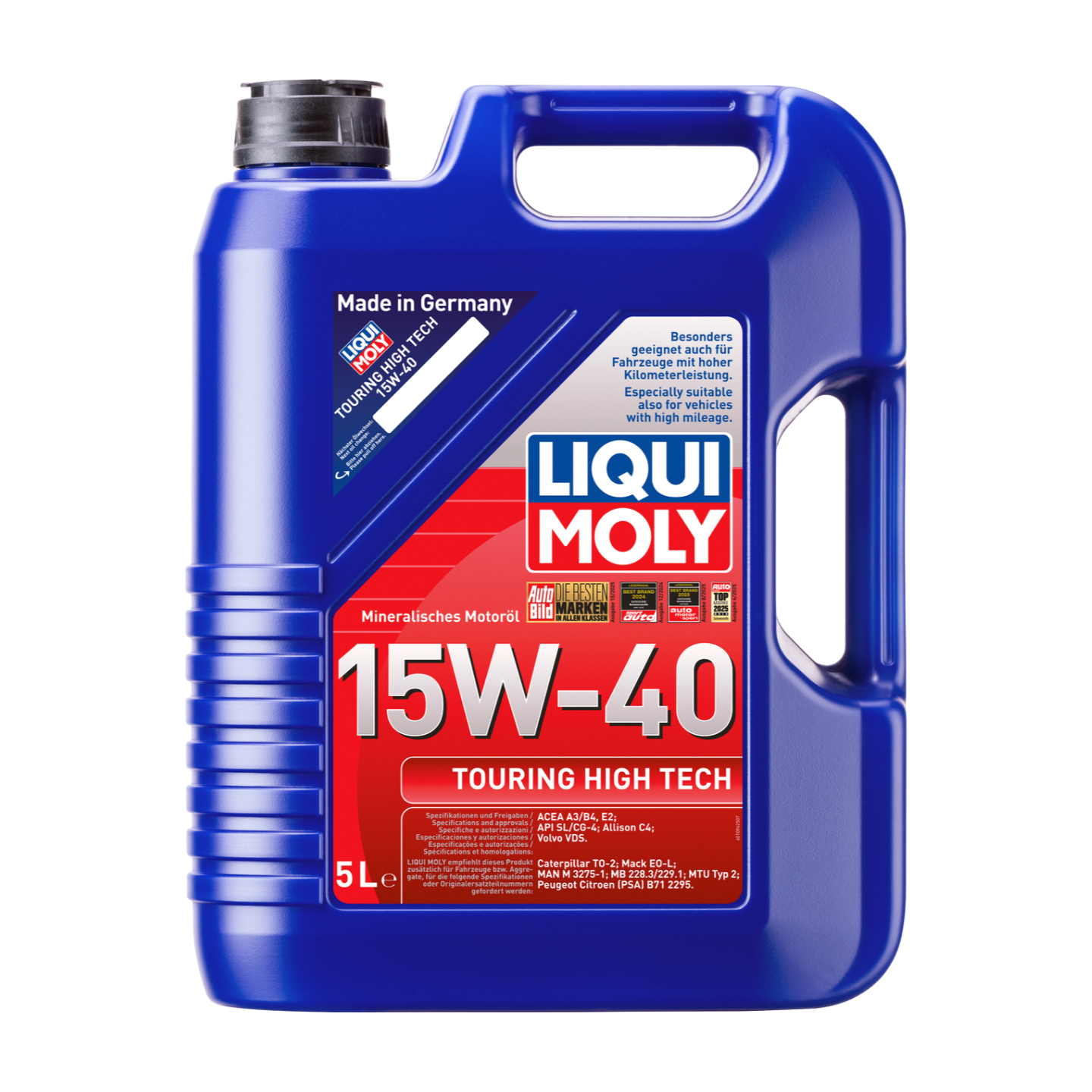5L TOURING HIGH TECH 15W-40 SYNTH GASOLINA Y DIESEL | Touring High Tech 15W-40 |