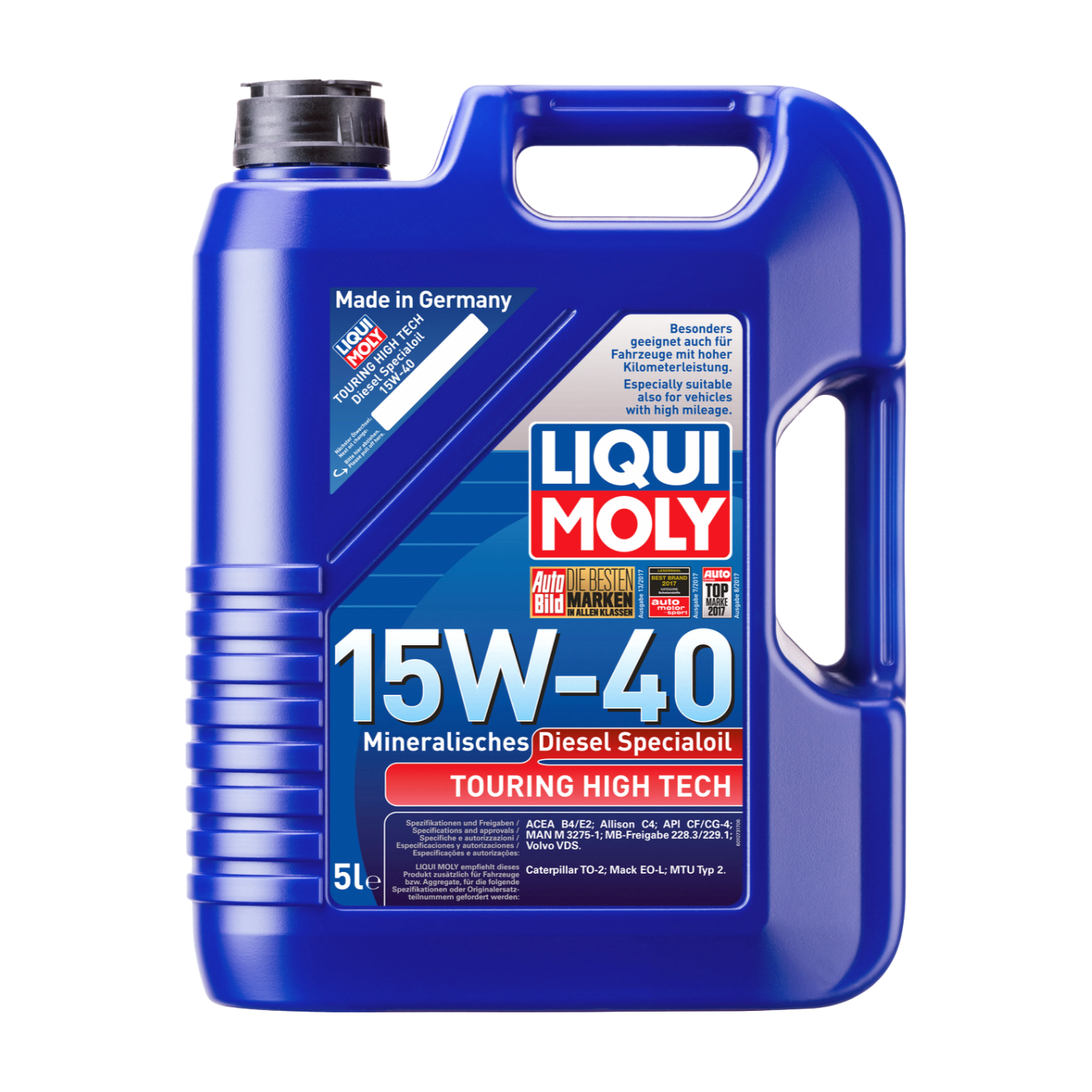 5L TOURING HIGH TECH DIESEL 15W-40 | Touring High Tech Diesel Specialoil 15W-40 | 1864 |