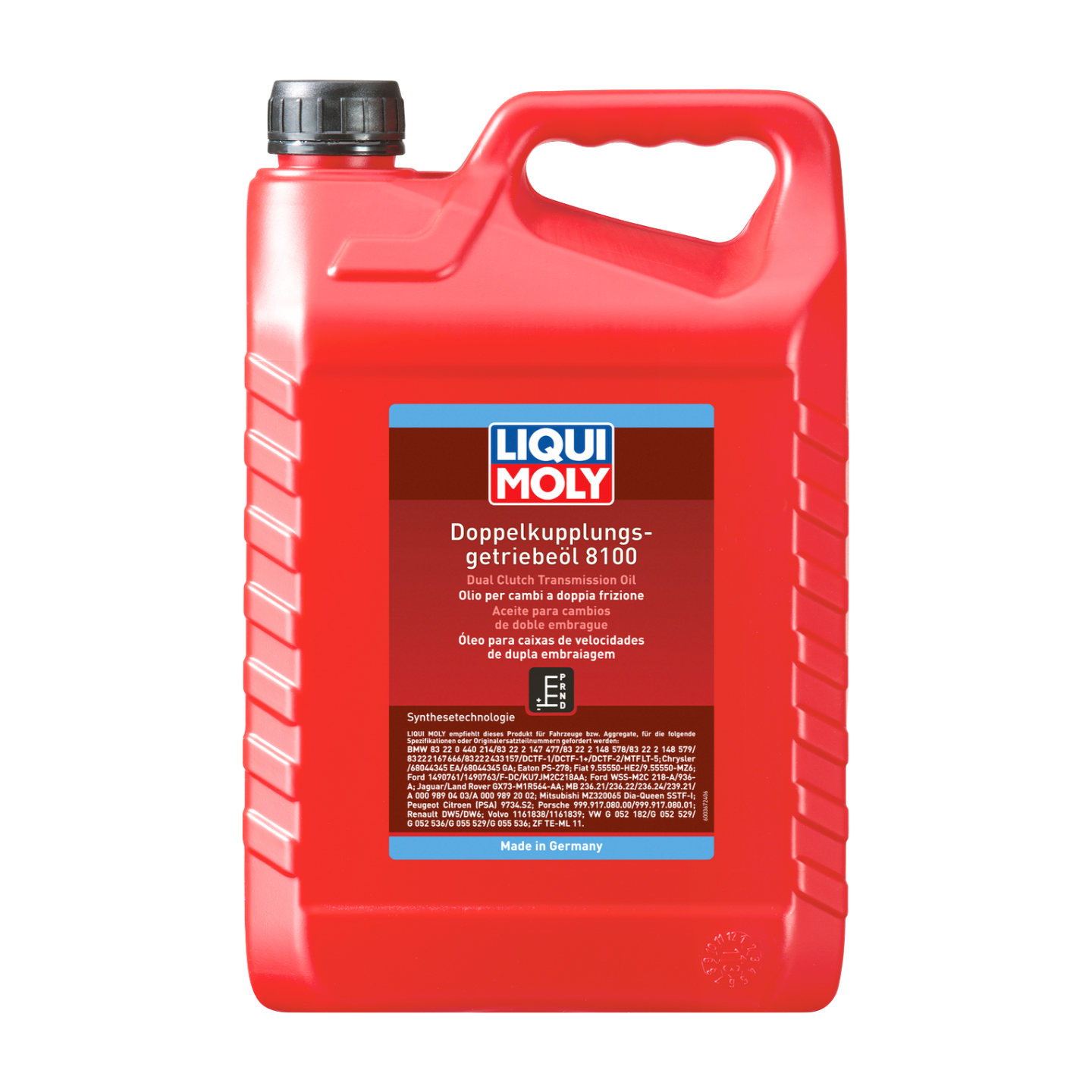 5L ACEITE P/CAMBIOS D/DOBLE EMBRAGUE 8100 | Dual Clutch Transmission Oil 8100 | 20696 |