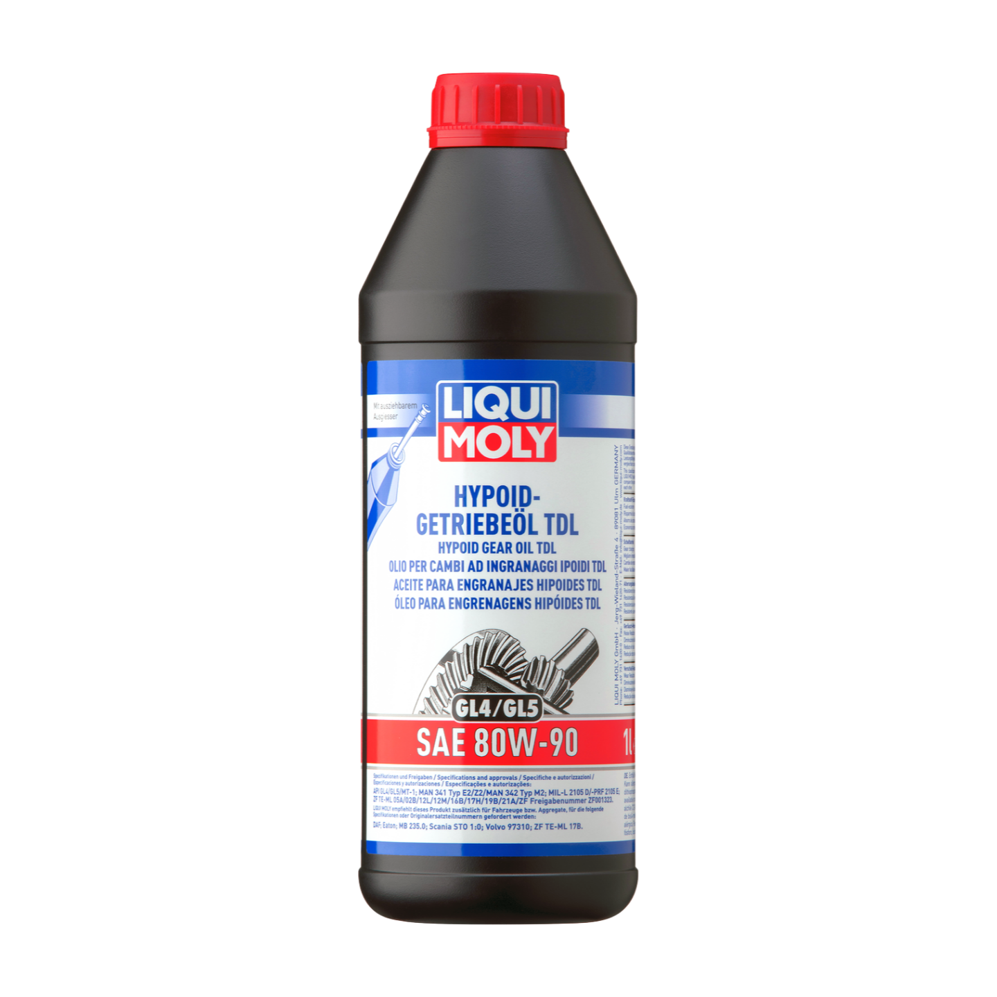 1L ACEITE P/ENGRANAJES HYPOIDES GL4/5 TDL 80W-90 | Hypoid Gear Oil (GL4/5) TDL SAE 80W-90 | 20645 |