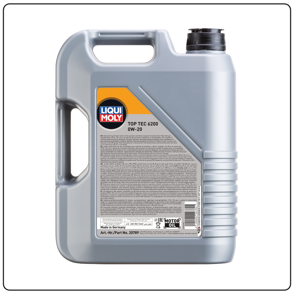 Top Tec 6200 0W-20 - 5 L - 20789