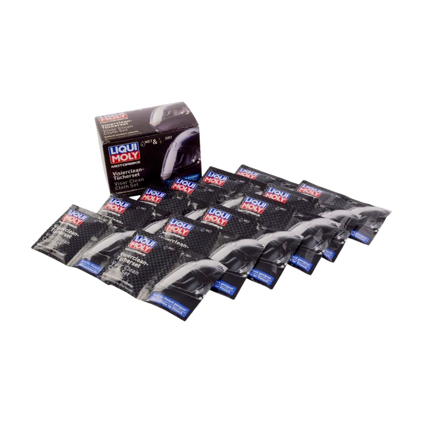 MOTORBIKE PAÑUELOS P/VISOR D/CASCO | Motorbike Visor Cleaning Cloth Set Motorcycle Helmet Cleaning |