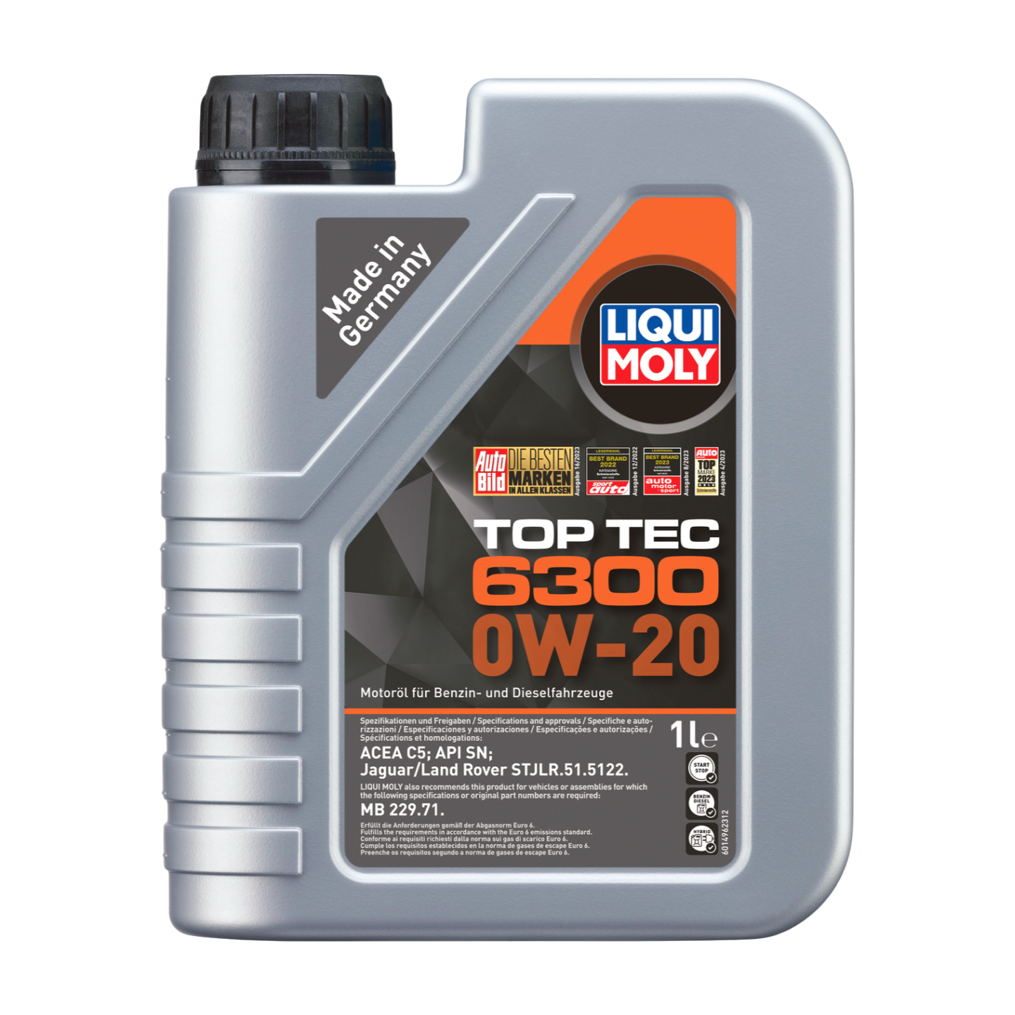 1L TOP TEC 6300 0W-20 SYNTH JAGUAR, LANDROVER, MB | Top Tec 6300 0W-20 | 21216 |