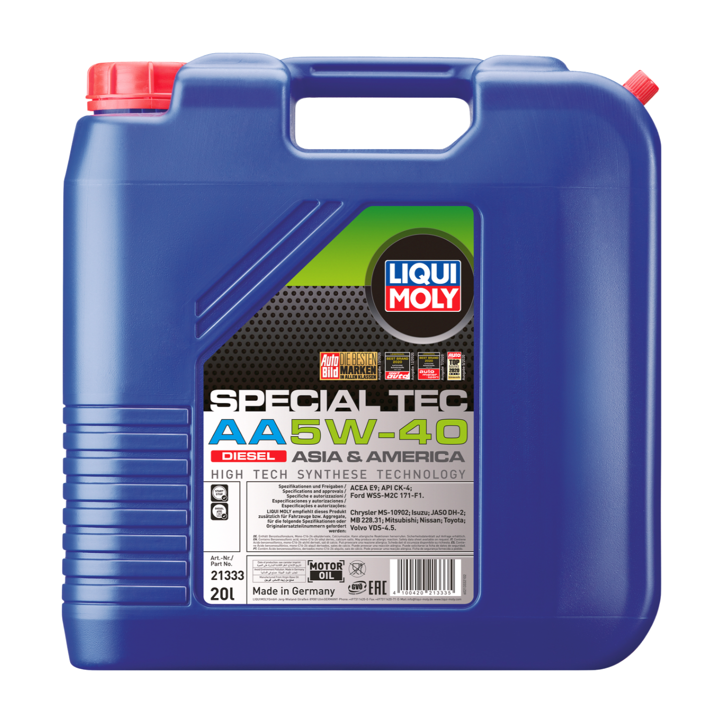 20L SPECIAL TEC AA 5W-40 SYNTH DIESEL | Special Tec AA 5W-40 Diesel | 21333 |