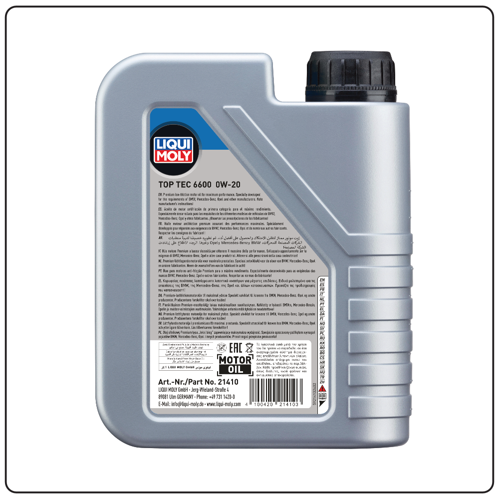 Top Tec 6600 0W-20 - 1 L - 21410