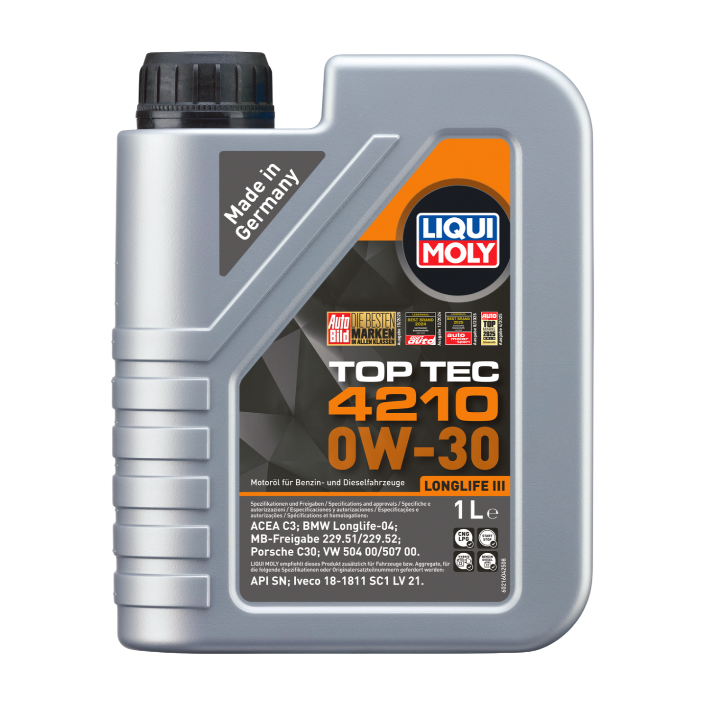 1L TOP TEC 4210 0W-30 | Top Tec 4210 0W-30 | 21604 |