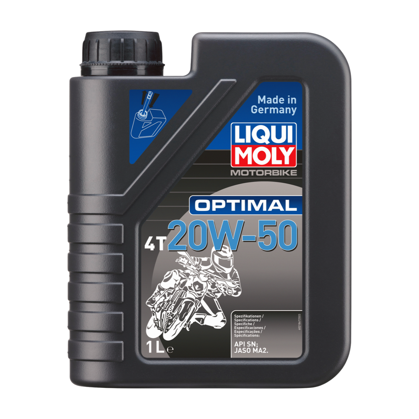 1L MOTORBIKE OPTIMAL 4T 20W-50 | Motorbike Optimal 4T 20W-50 | 21867 |