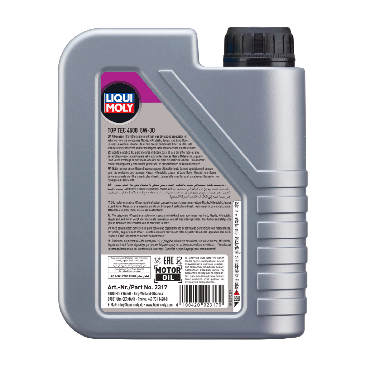 1L TOP TEC 4500 5W-30 SYNTH | Top Tec 4500 5W-30 | 2317 |