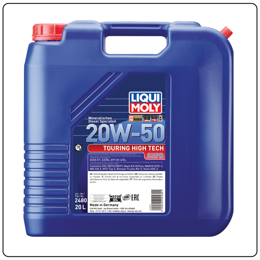 Touring High Tech Motor Oil SHPD 20W-50 - 20 L - 2480
