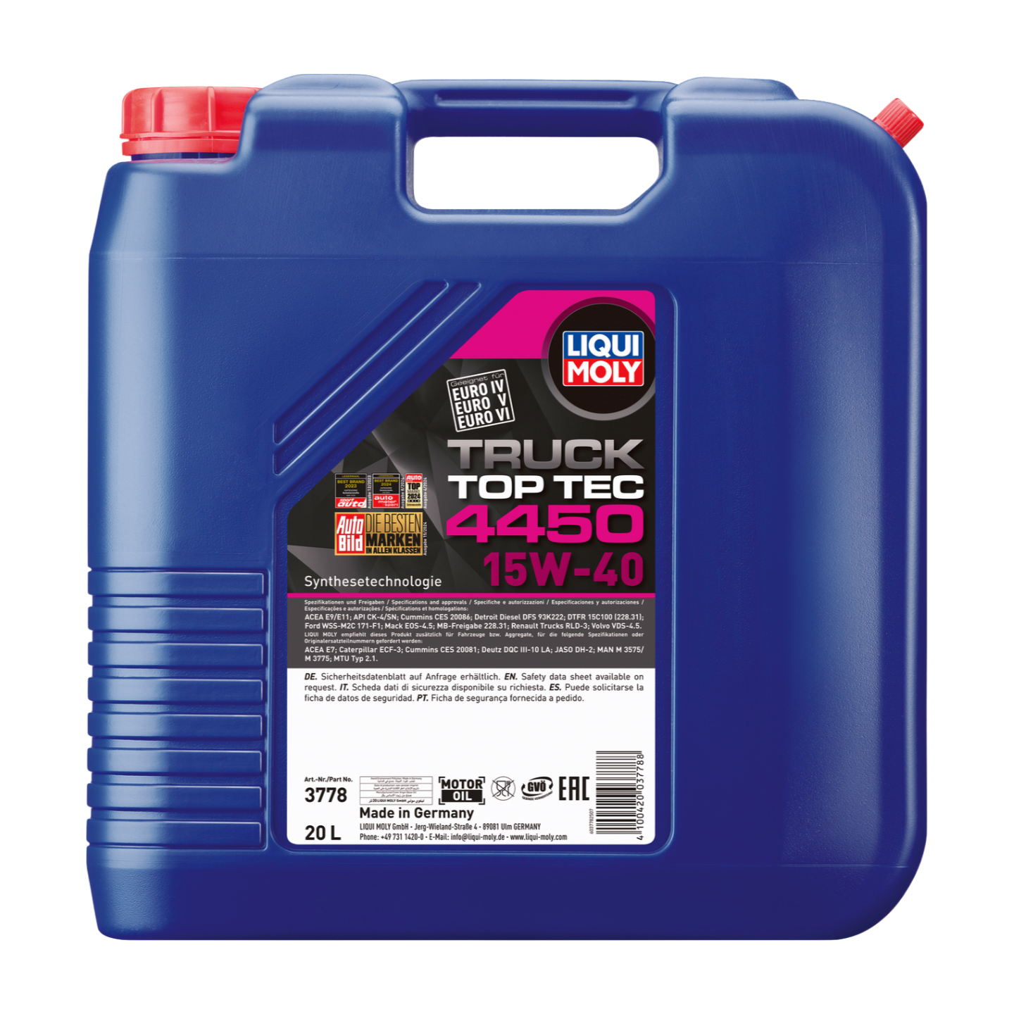 20L TOP TEC TRUCK 4450 15W-40 | Top Tec Truck 4450 15W-40 | 3778 |