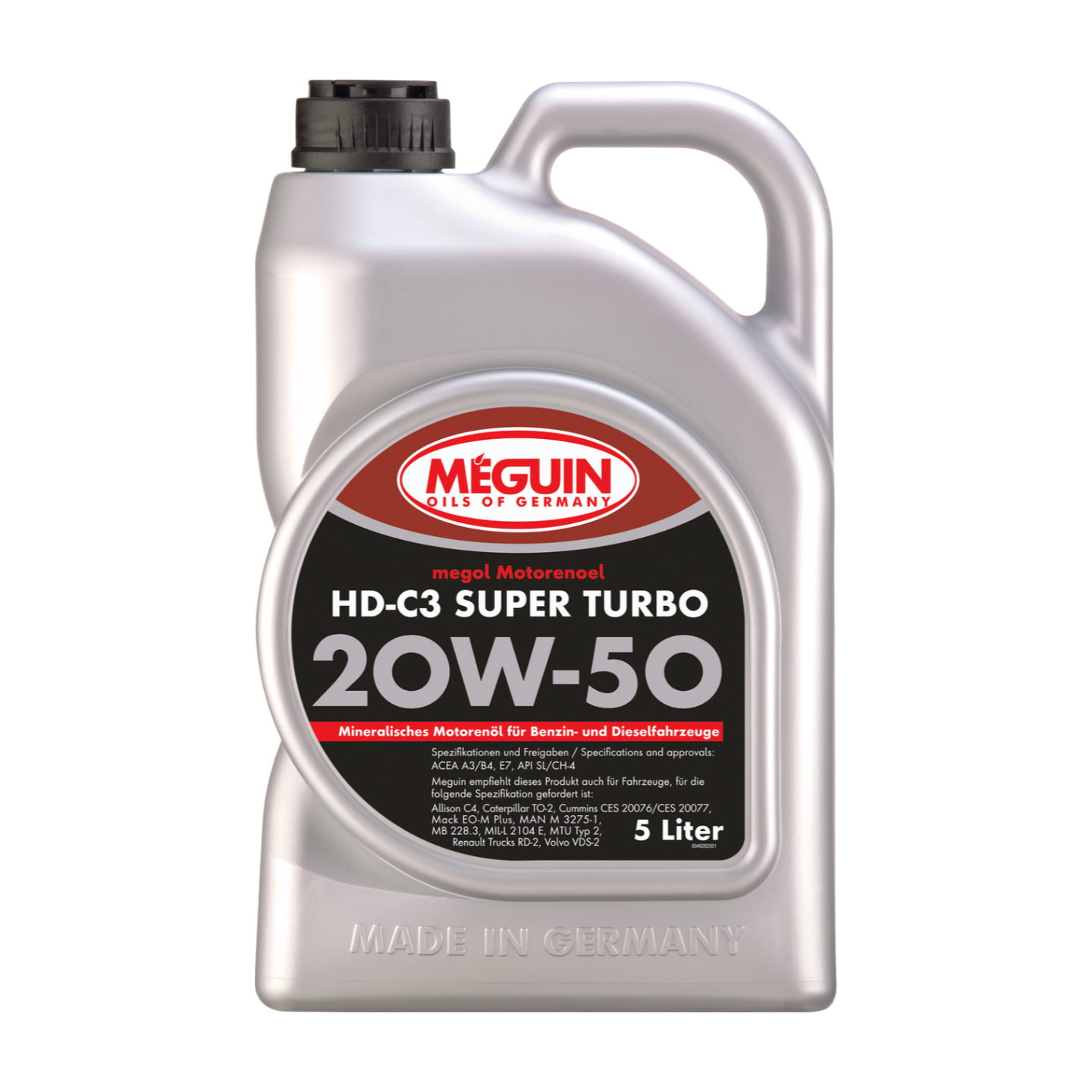 5L MEGUIN HD-C3 SUPER TURBO 20W-50 | Megol Motorenoel HD-C3 Super Turbo SAE 20W-50 | 4628 |