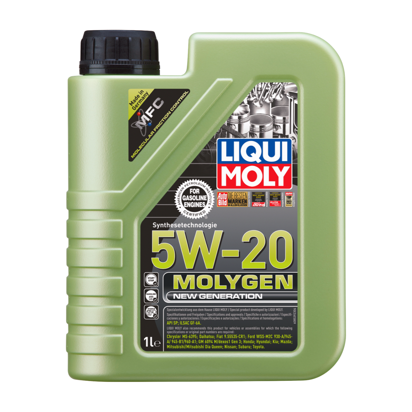 1L MOLYGEN NEW GEN 5W-20 SYNTH GASOLINA | Molygen New Generation 5W-20 | 8539 |
