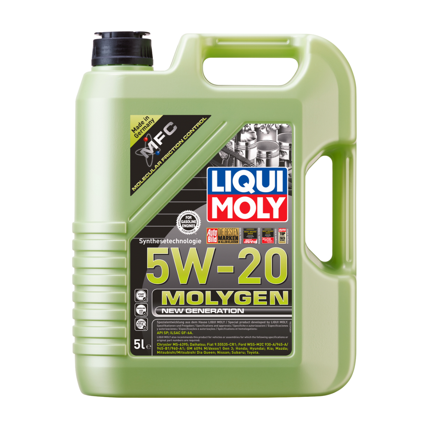 5L MOLYGEN NEW GEN 5W-20 SYNTH GASOLINA | Molygen New Generation 5W-20 |