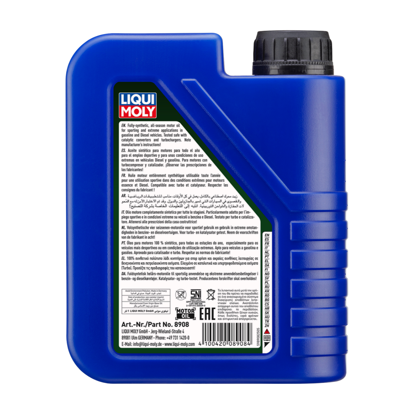 1L SYNTHOIL RACE TECH GT1 10W-60 | Synthoil Race Tech GT1 10W-60 | 8908 |