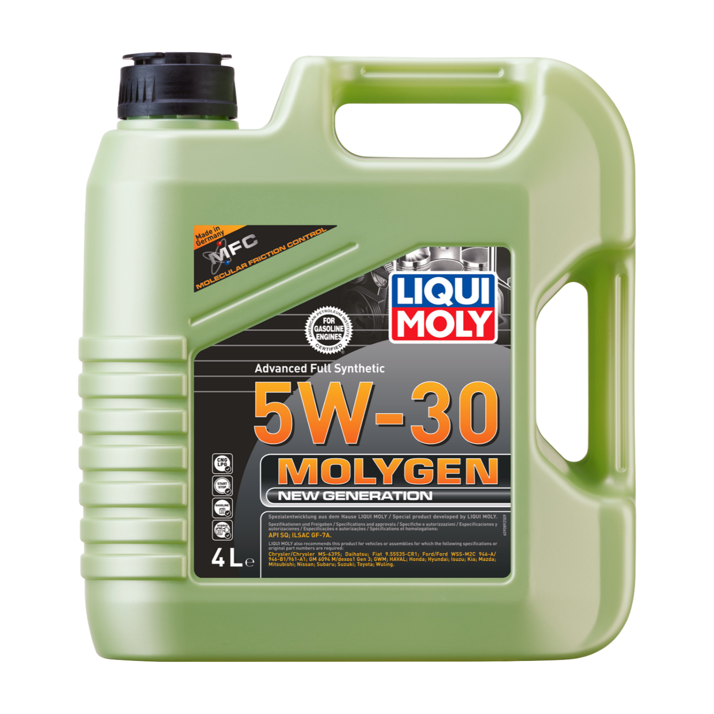 4L MOLYGEN NEW GEN 5W-30 SYNTH GASOLINA | Molygen New Generation 5W-30 |