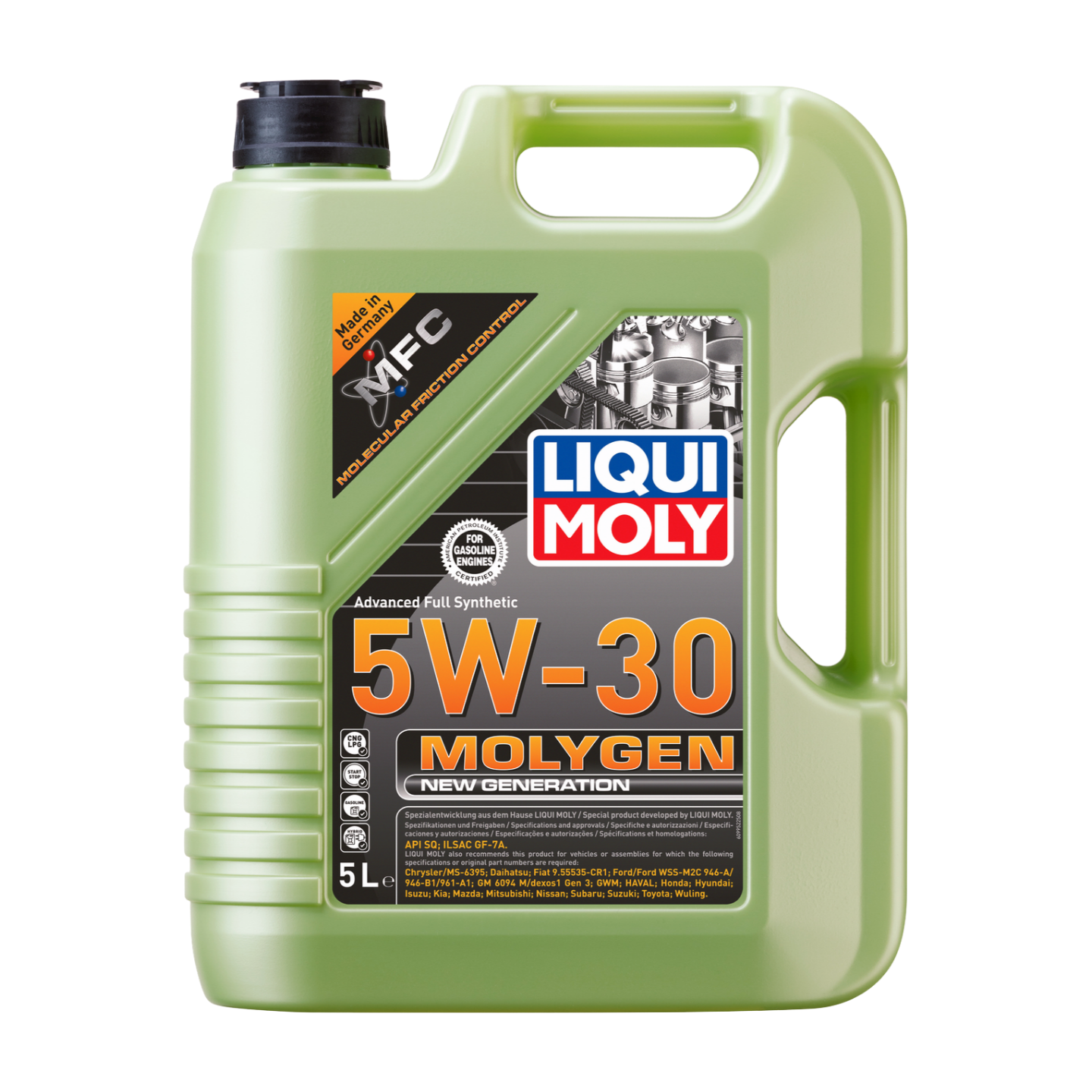 5L MOLYGEN NEW GEN 5W-30 SYNTH GASOLINA | Molygen New Generation 5W-30 |